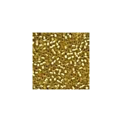 Frosted Glass Beads 62031 - Frosted Gold