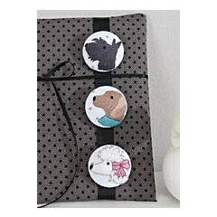 Rico Dog Buttons Embroidery Kit