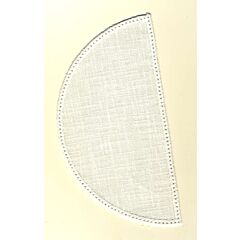 22cm Half Circle Doilies - Cream 22 x 11cm / 8.5 x 4.5in