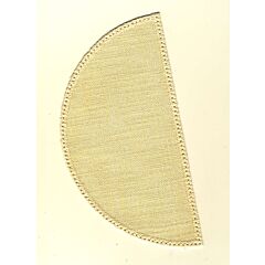 22cm Half Circle Doilies - Cream 22 x 11cm / 8.5 x 4.5in