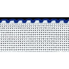 3in / 8cm White / Royal Blue Edged Aida Band - 1m