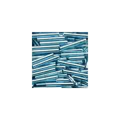 Large Bugle Beads 92054 - Aqua Ice