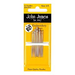 John James Embroidery Needles - Size 3
