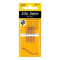 John James Large Eye Needles - Size 5