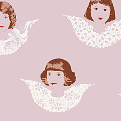 Tilda 100% Cotton Fabric Angel Scraps Blush Fat Qtr 