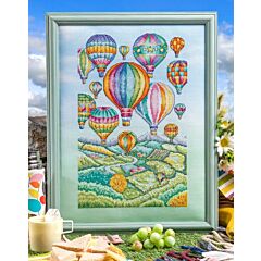 Cross Stitcher Project Pack - Beautiful Balloons Meadow View - XST355