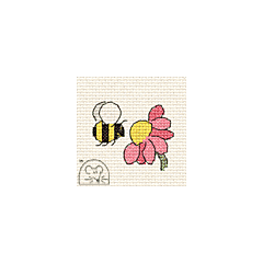 Mouseloft Funsize Cross Stitch Kit - Bee 00M-101mms