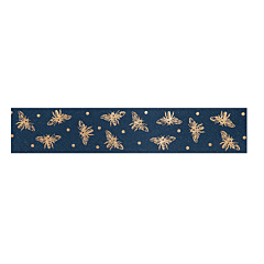 Jomil - 15mm Navy Bee Sparkle Ribbon