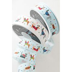 Berisfords Jolly Dogs 25mm - White