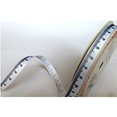 BTB25TA1 - 9mm Centimetres White Grosgrain Ribbon