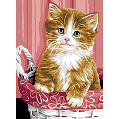 Canvas: Royal Paris: Kitten in Basket