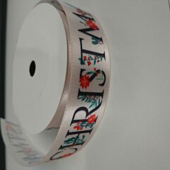 Christmas Foliage Ribbon 25mm