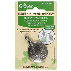 Clover Antique Silver Pendant Thread Cutter