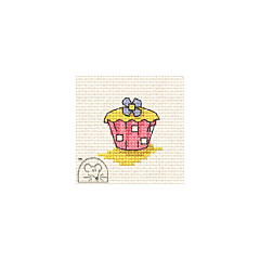 Mouseloft Funsize Cross Stitch Kit - Cupcake 00M-103mms