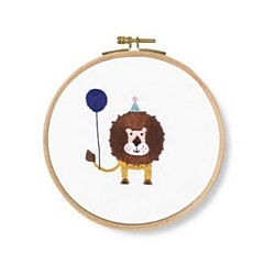 DMC Grr! Lion Printed Embroidery Kit - TB123 - 25% off RRP