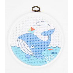 DMC Stitch It Junior Embroidery Kit Whale - 50% off RRP