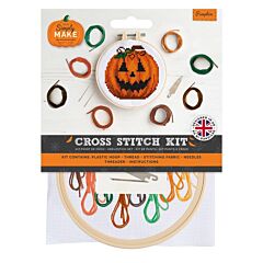 Simply Make Cross Stitch Kit - Pumpkin