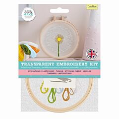  Simply Make Small Transparent Embroidery Kit - Dandelion