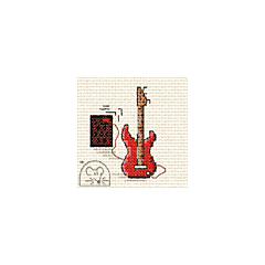 Mouseloft Electric Guitar Cross Stitch Kit - 004-P04stl