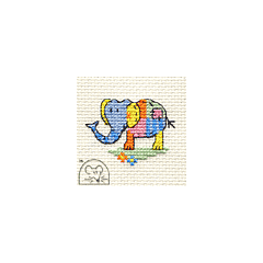 Mouseloft Patchwork Elephant Cross Stitch Kit - 004-L03stl