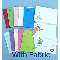 XST375 Festive 10 Card Pack + DMC fabric