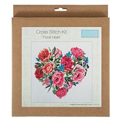Floral Heart - Trimits Cross Stitch Kit offer