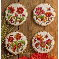 Cross Stitcher Project Pack - Flower Hoops XST347