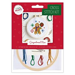 Simply Make Cross Stitch Kit - Gingerbread Man