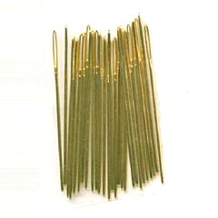 Embroidery/Crewel Needles - Size 7 Gold Plated (Pack of 10)