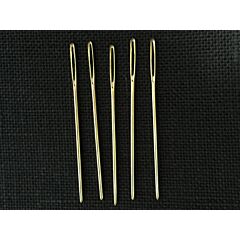 Gold Plated Tapestry Needles - Size 22 - 26 (Pack of 5)