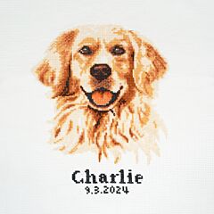 Trimits Dog Cross Stitch Kits: Golden Retriever