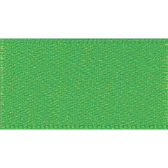 7mm Double Faced Satin Green Ribbon