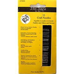 John James 33 Hand Craft Needles 