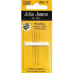 John James Beading Needles - Size 13 (4 Needles)