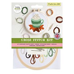 Simply Make Cross Stitch Kit - Pumpkin Spice Latte