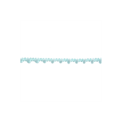 Light Blue Narrow Pom Pom Trim