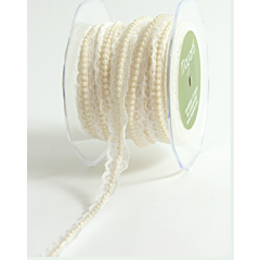 MA384-58-01 - 5/8in White Lace & Pearl Trim
