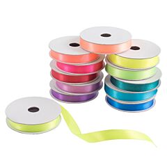 7mm Double Faced Satin Green Ribbon