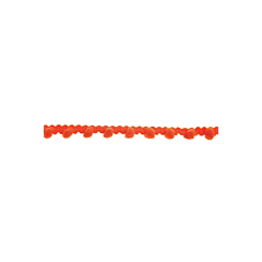Orange Narrow Pom Pom Trim
