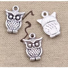 Owl Charm - pack of 4