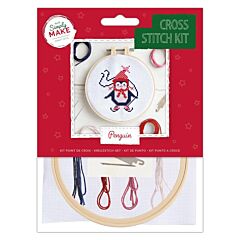 Simply Make Cross Stitch Kit - Penguin