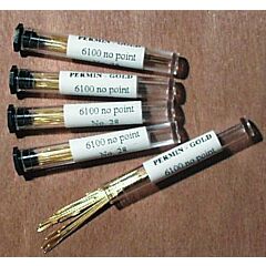Permin  Tube of 20 x Size 28 Gold Plated Tapestry Needles
