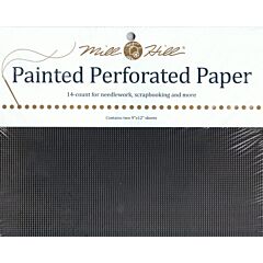 PP24 - Mill Hill Midnight Black Perforated Paper