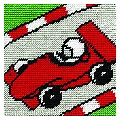 C058K - Racing Car Gobelin Printed Tapestry Starter Kit - 20% off RRP