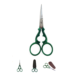 Victorian Scissors - Green 9.5cm