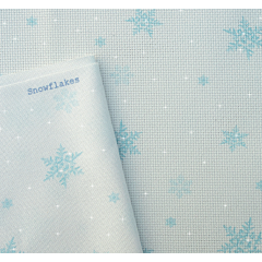Fabric of the Month - November 23 - Snowflakes - Evenweave