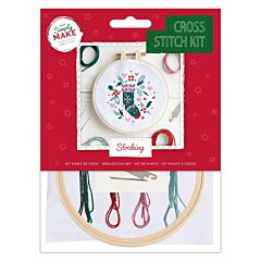 Simply Make Cross Stitch Kit - Stocking