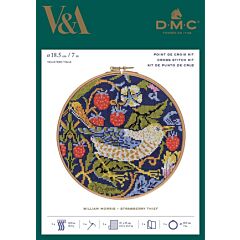 BL1174/77 - V & A William Morris - Strawberry Thief Cross Stitch Kit