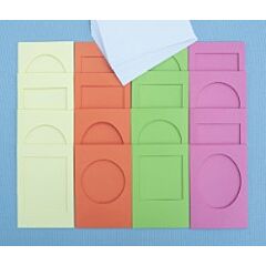 Summer Colours Card Pack - Kraft & White Envelopes