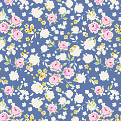 Tilda 100% Cotton Fabric Apple Butter, Bonnie, Blue Fat Qtr 